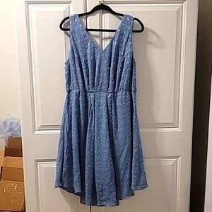 Torrid V-Neck Midi Skater Dress Size 12